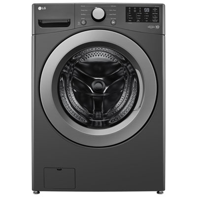 LG 5.8 Cu. Ft. Front Load Washer with 6Motion™ & TurboWash™ Technology – Energy Star Certified | Black (WM3470CM) | Best Buy Exclusive - Image 11