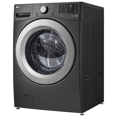 LG 5.8 Cu. Ft. Front Load Washer with 6Motion™ & TurboWash™ Technology – Energy Star Certified | Black (WM3470CM) | Best Buy Exclusive - Image 13