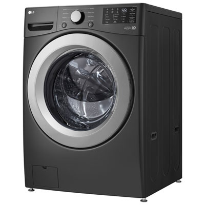 LG 5.8 Cu. Ft. Front Load Washer with 6Motion™ & TurboWash™ Technology – Energy Star Certified | Black (WM3470CM) | Best Buy Exclusive - Image 6