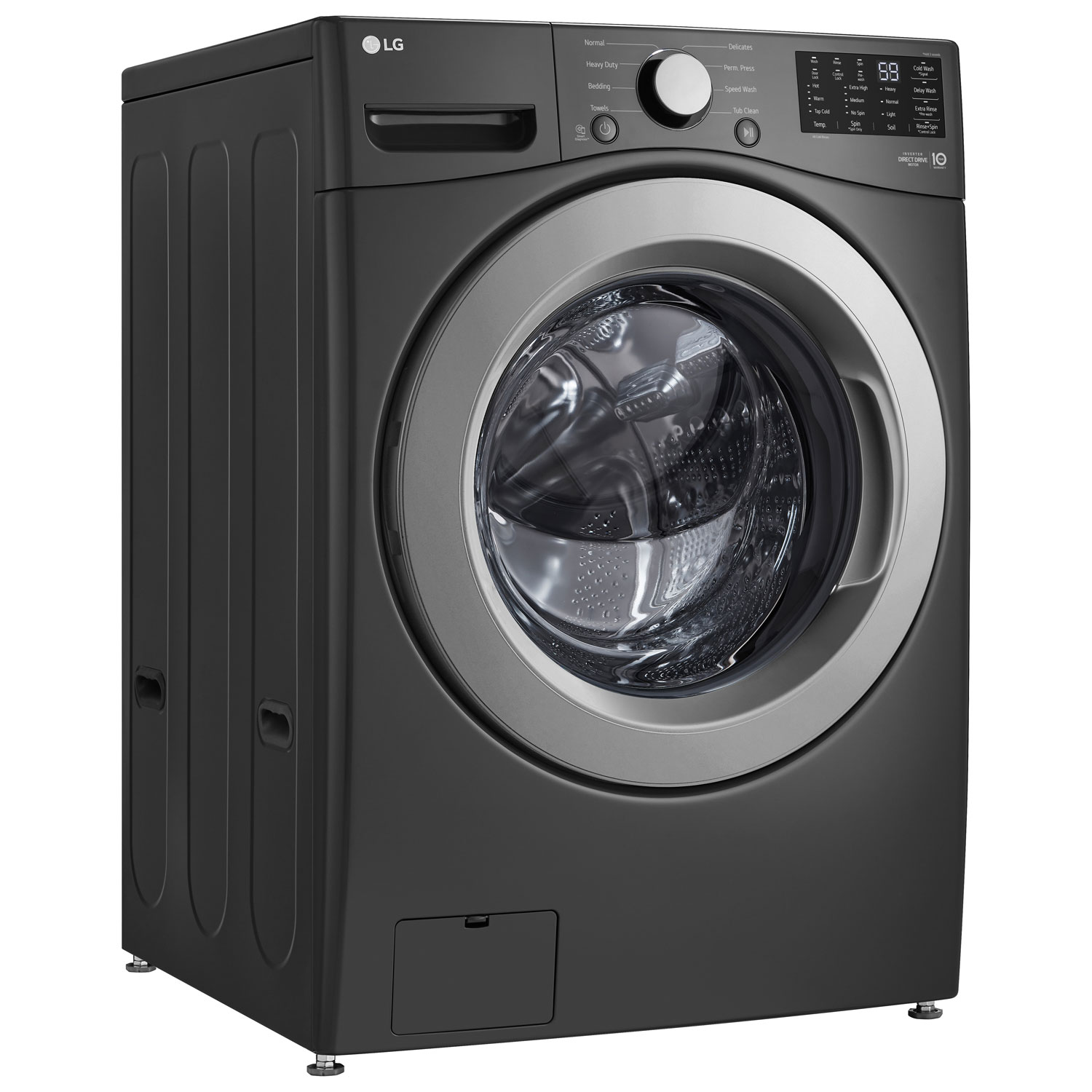 LG 5.8 Cu. Ft. Front Load Washer with 6Motion™ & TurboWash™ Technology – Energy Star Certified | Black (WM3470CM) | Best Buy Exclusive - Image 15