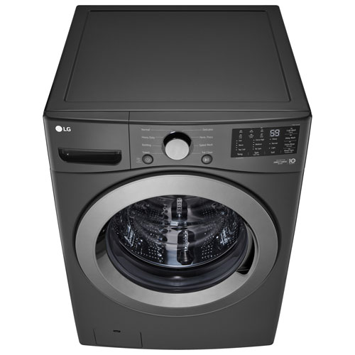 LG 5.8 Cu. Ft. Front Load Washer with 6Motion™ & TurboWash™ Technology – Energy Star Certified | Black (WM3470CM) | Best Buy Exclusive - Image 21
