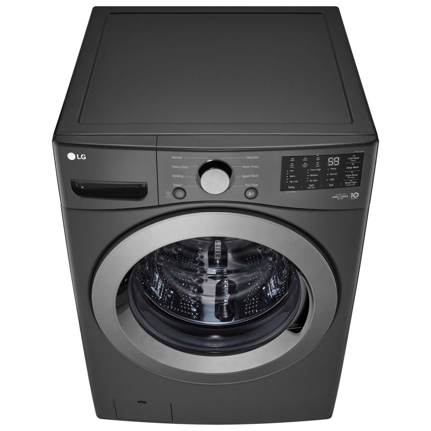 LG 5.8 Cu. Ft. Front Load Washer with 6Motion™ & TurboWash™ Technology – Energy Star Certified | Black (WM3470CM) | Best Buy Exclusive - Image 14