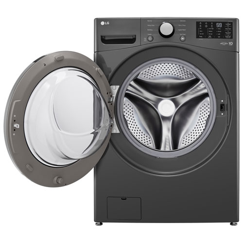 LG 5.8 Cu. Ft. Front Load Washer with 6Motion™ & TurboWash™ Technology – Energy Star Certified | Black (WM3470CM) | Best Buy Exclusive - Image 22